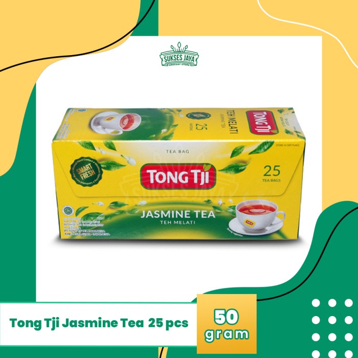 

Tong Tji Jasmine Tea isi 25 pcs @50 Gram