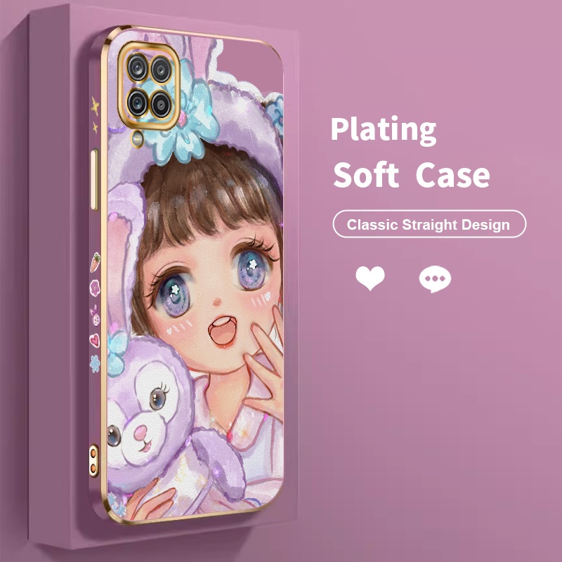 Golden Plated Casing Case For Samsung A12 4G A12 5G A12s Case For Samsung A125 samaung F12 Case For 