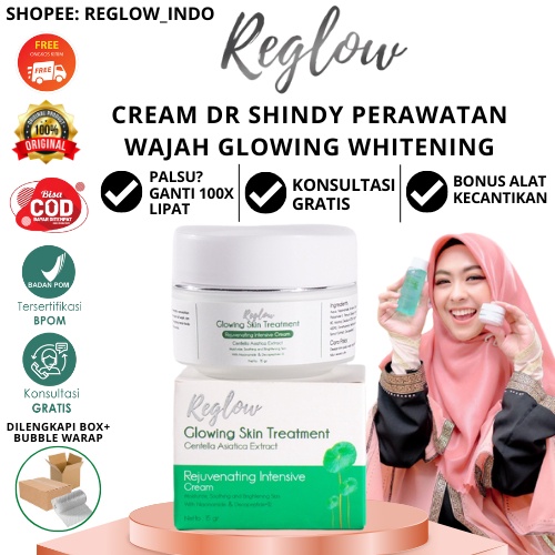 Cream Reglow Siang Malam Pemutih Wajah Pelembab Anti Aging Glowing Skincare Penghilang Bekas Jerawat