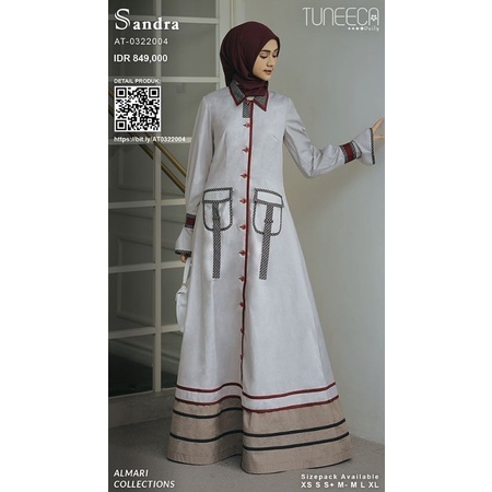 Almari Tuneeca AT-0322004 Charmaine Diskon Sale Promo Gamis Long Dress