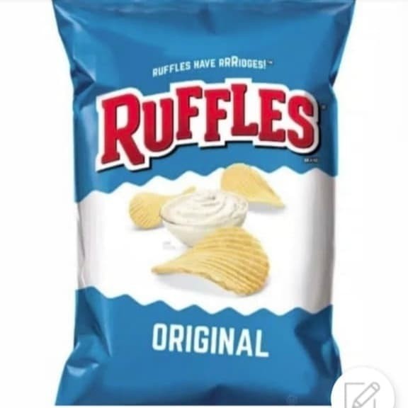 

Ruffles snack chips original 184gr keripik kentang