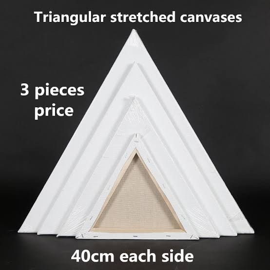 

KANVAS LUKIS HEXAGONAL SIZE 30/35/40 CM SIAP PAKAI - bable wrap