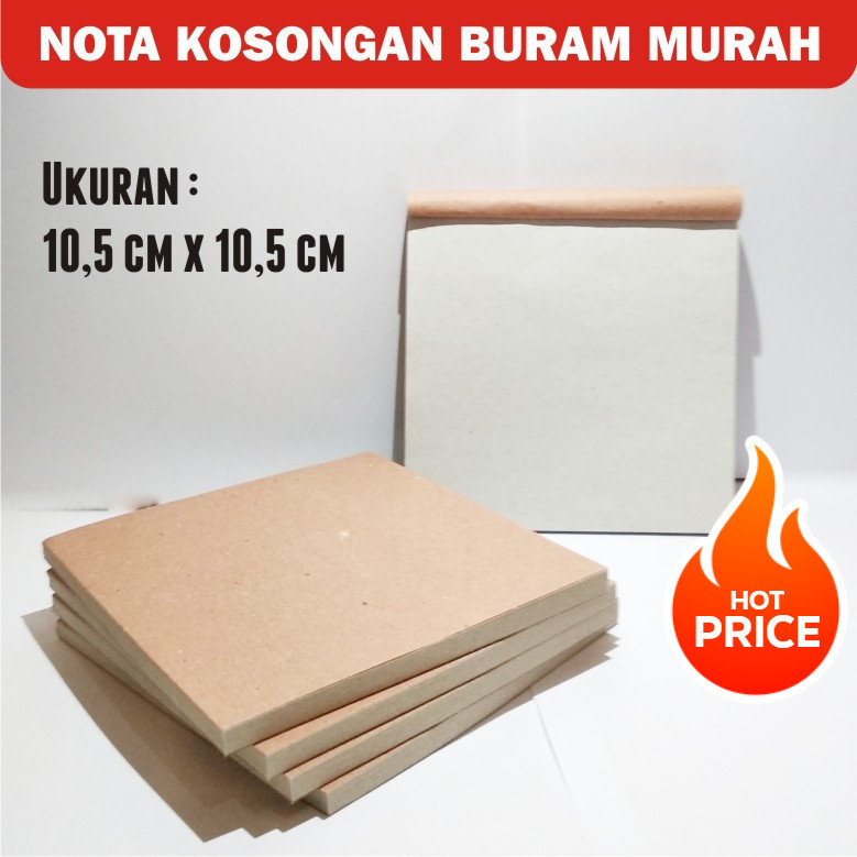 

NOTA KOSONGAN KERTAS BURAM KECIL