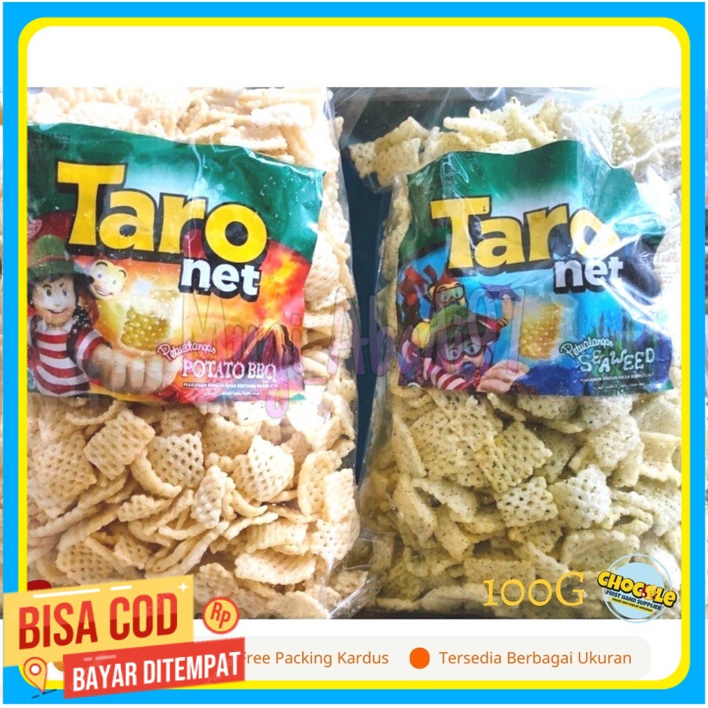 

PROMO 11.11 TARO NET 1 KG || PUSAT GROSIR SNACK DAN COKLAT KILOAN ORIGINAL || CEMILAN INDOFOOD II LEBARAN 2024
