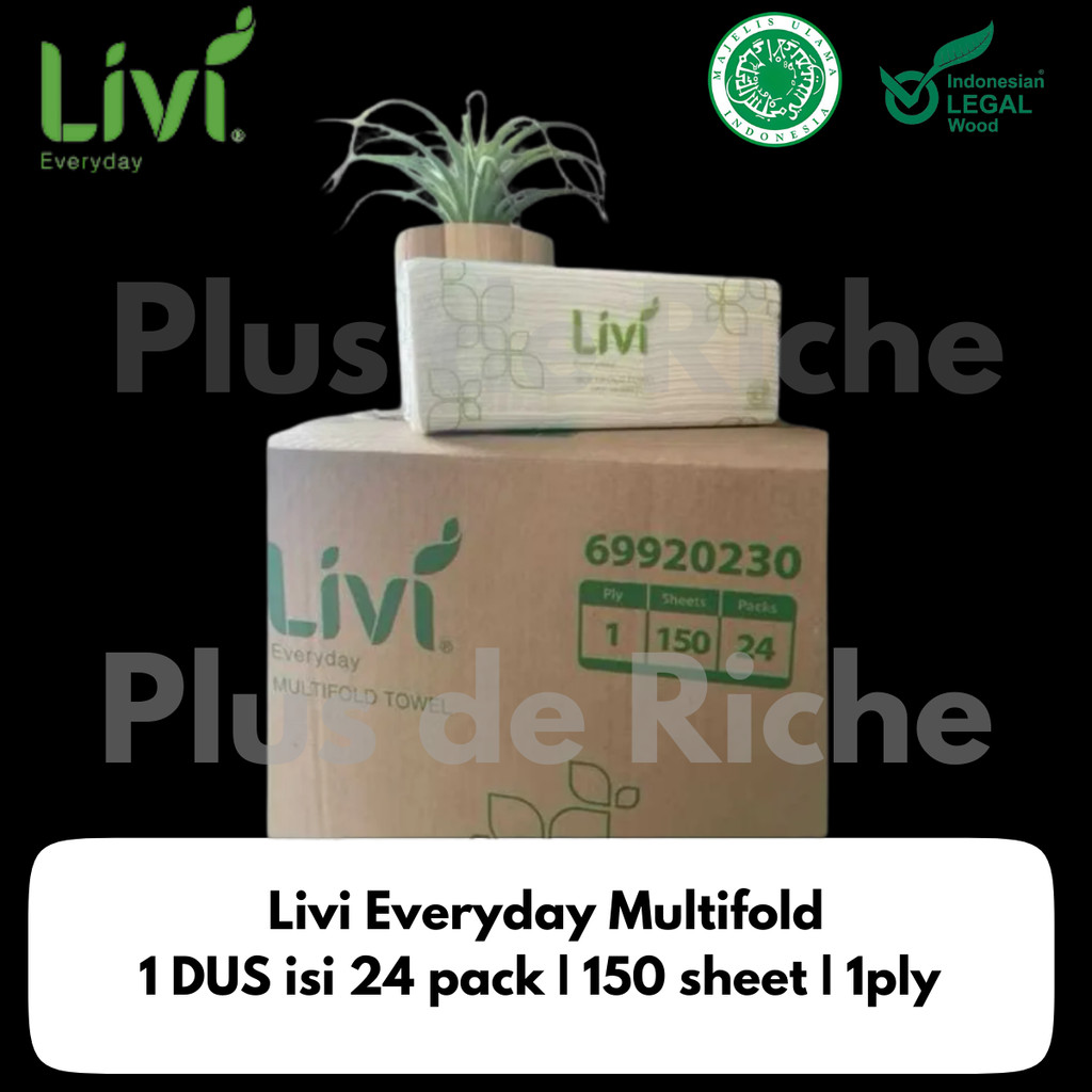 [Grosir] Tissue Livi Smart Multifold Towel - 1Ply - 150s