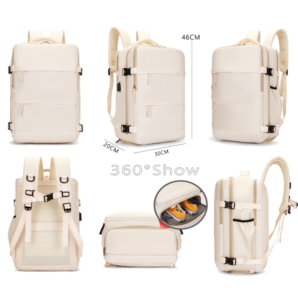 COCOMAMA Tas laptop 16 inch Backpack nylon Tas travel backpack /Tas Ransel Untuk Perjalanan