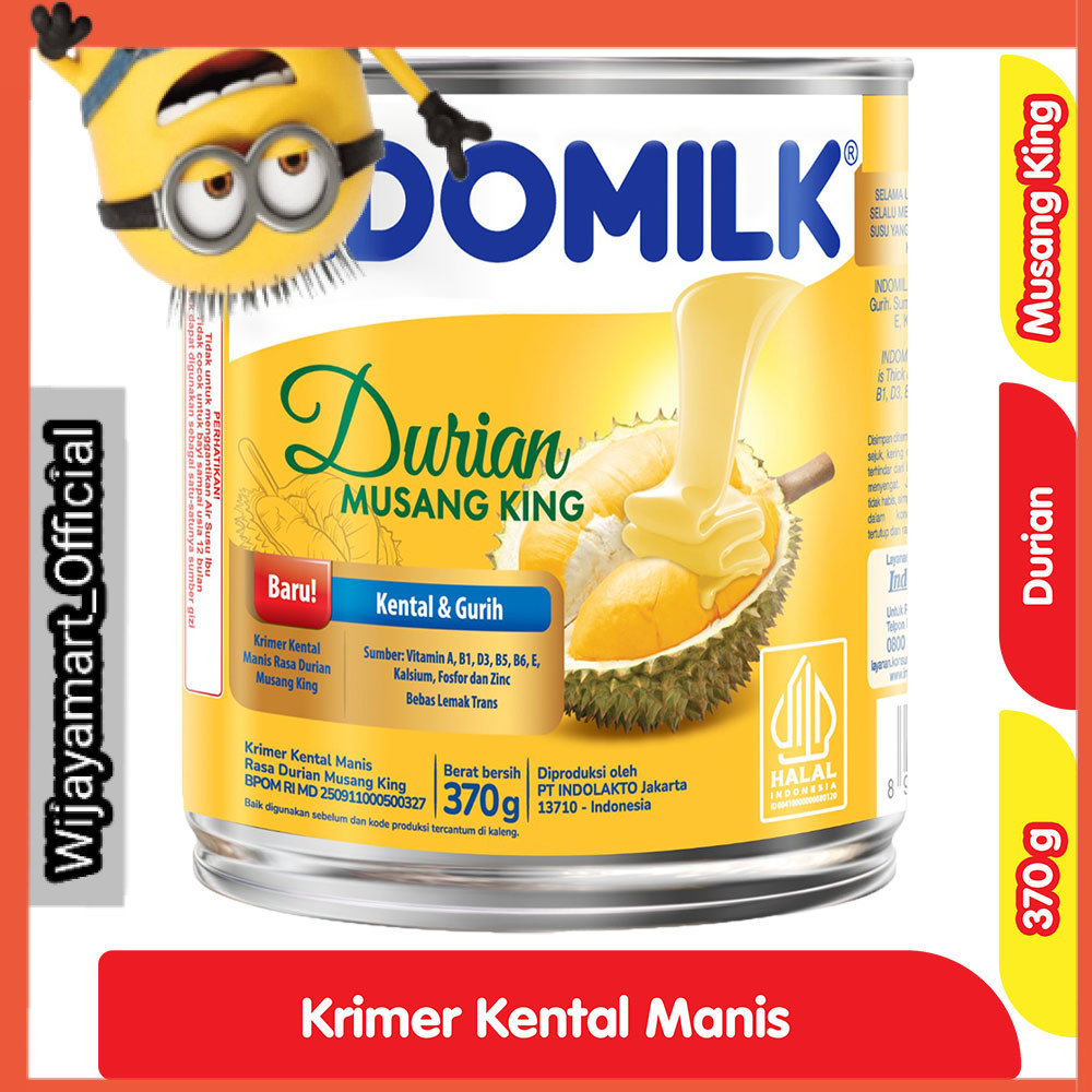 

Indomilk Krimer Kental Manis Durian Musang King 370 g