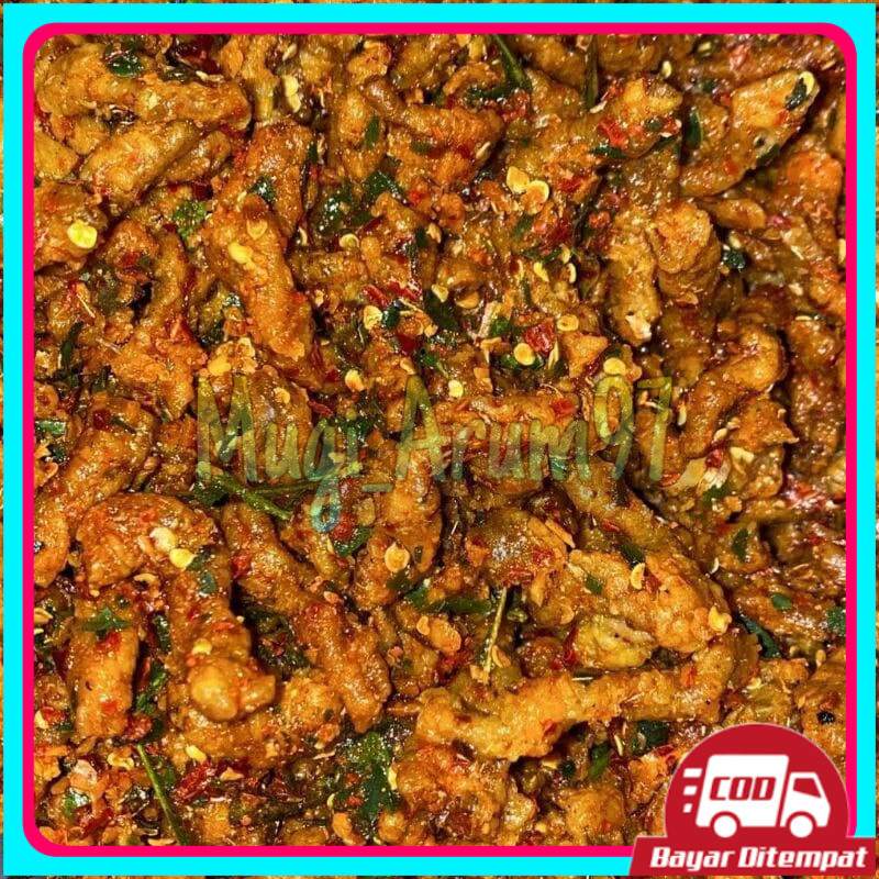 

1kg keripik usus ayam pedas daun jeruk
