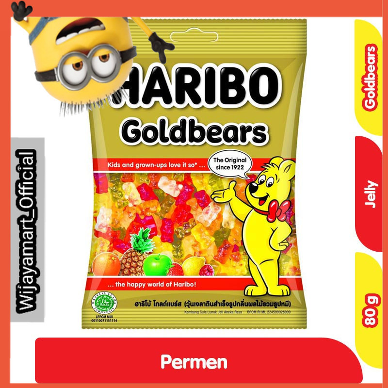 

Haribo Goldbears Permen Jeli 80 g