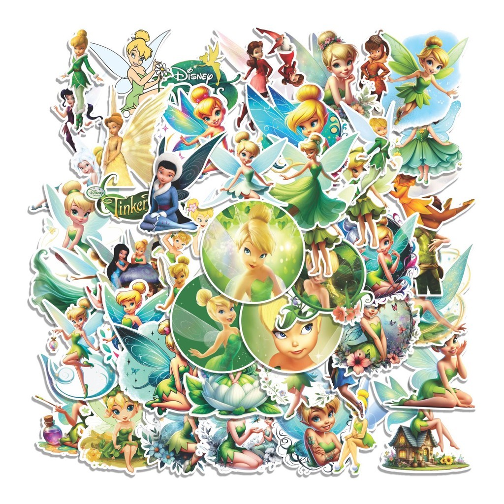 

COD 50 Pcs Stiker TINKERBELL V3 Lucu Anti Air Untuk Dekorasi Notebook Sepeda Skateboard Handphone