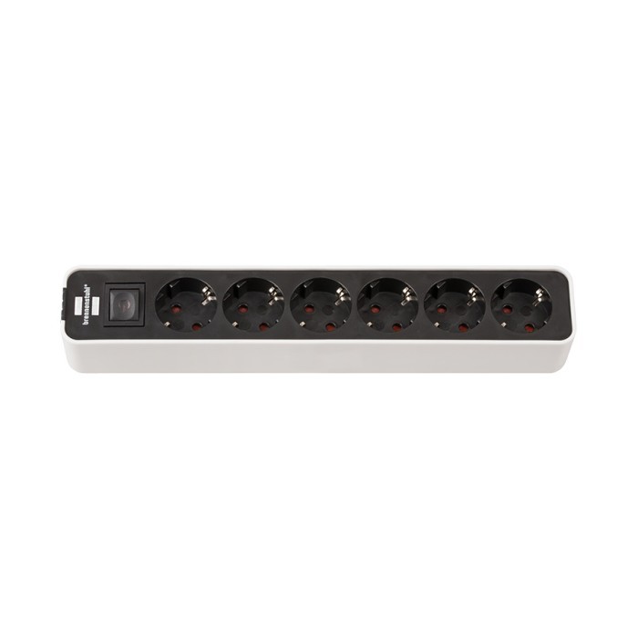 Brennenstuhl Ecolor 6-Soket White dengan Switch - Stop Kontak 20029