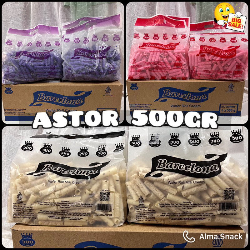 

ASTOR MINI KEMASAN 500gram BARCELONA