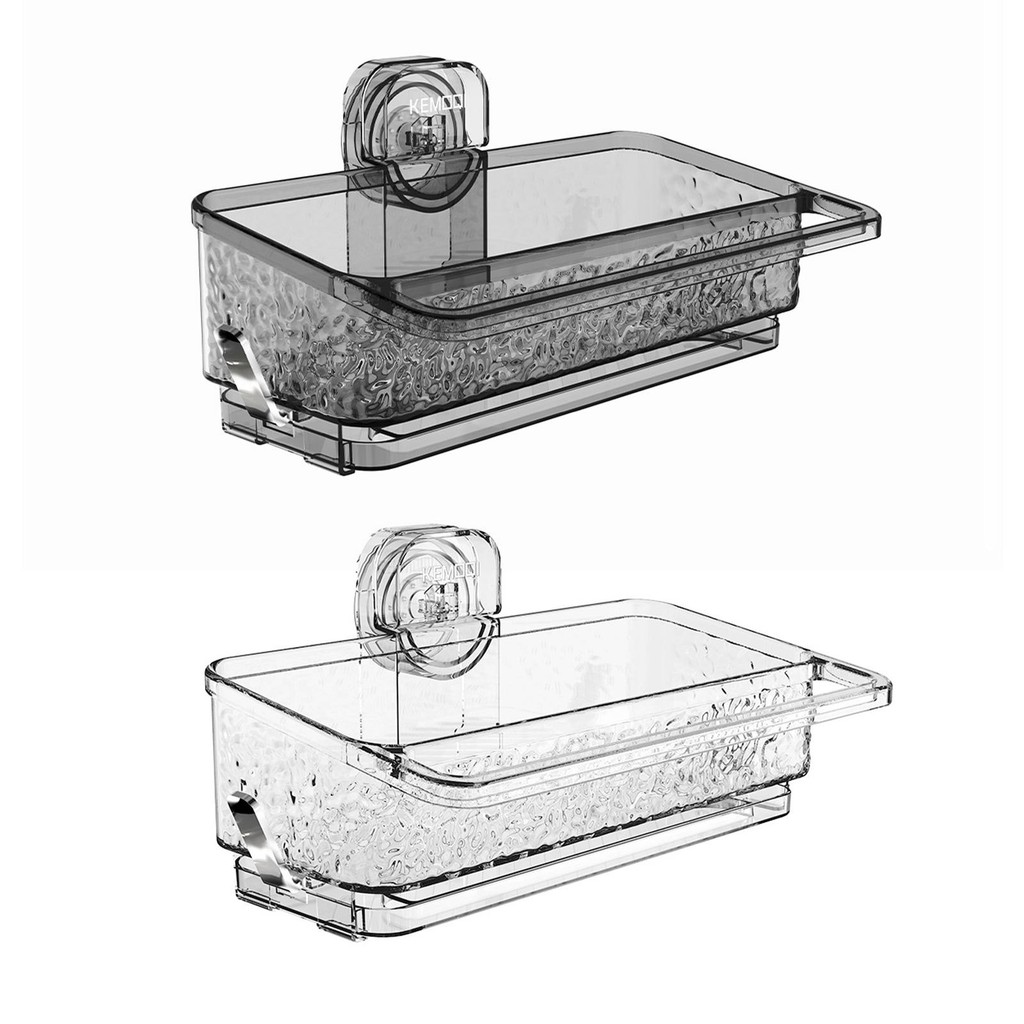 Suction Shower Shelf Sturdy Wall Mounted Space Saving Strong Shower Caddy for Bathtub Countertop Sho