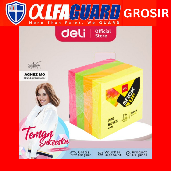 

Bobomart Pad Notes Deli A03003 76 x 76 mm (1 Pad)
