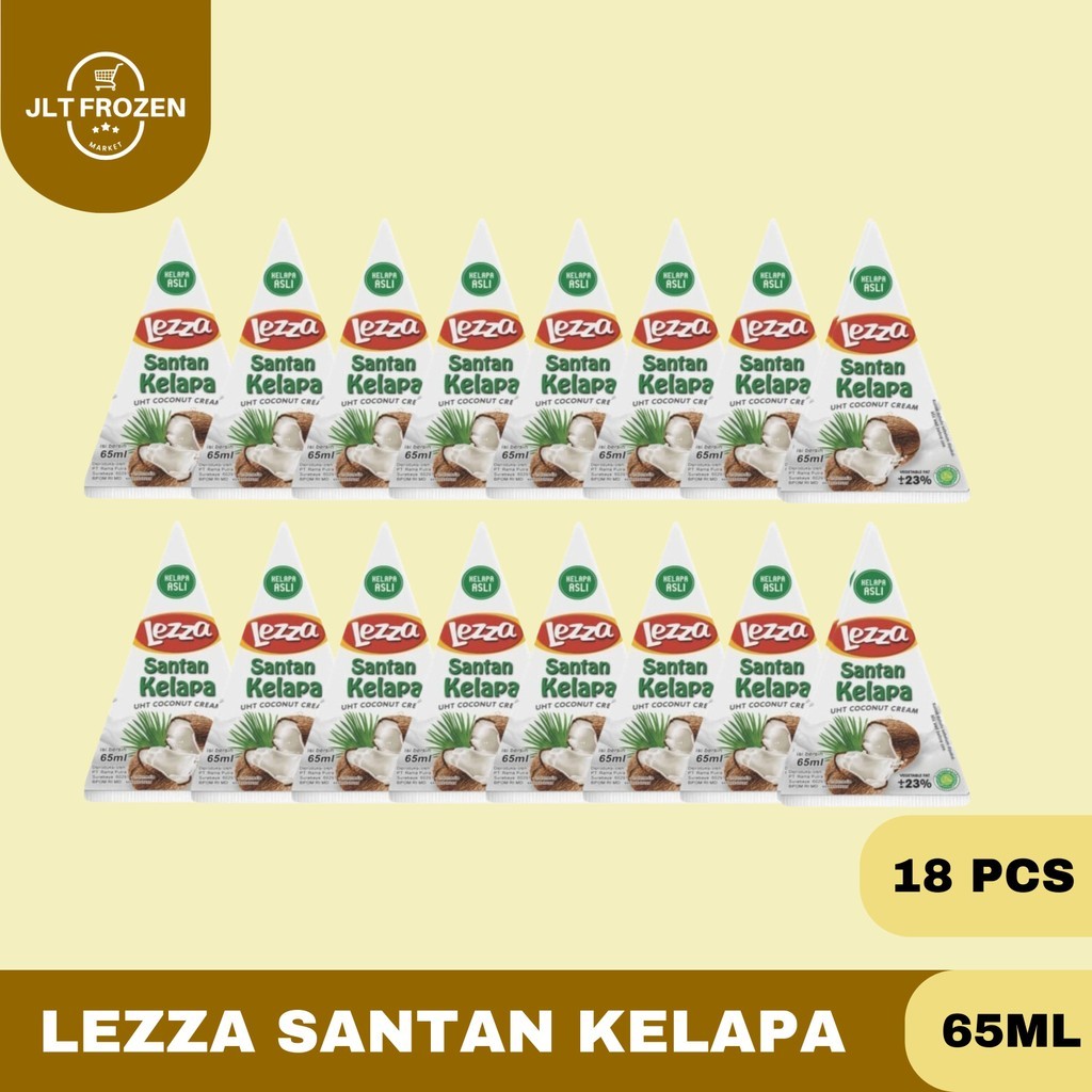 

Lezza Santan liquid / Santan Kelapa Cair / Siap Saji / Siap Pakai Kemasan 65ml 18 Pcs
