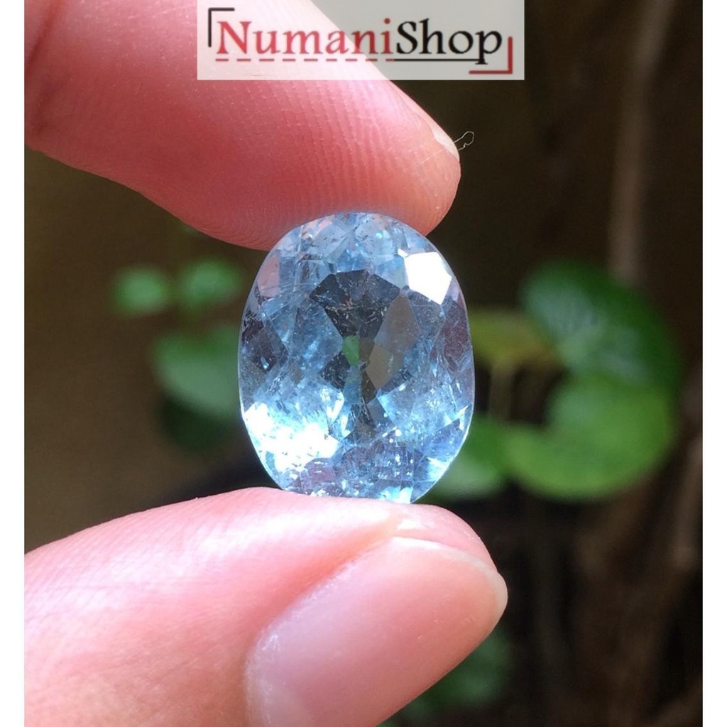 Batu Natural Blue Topaz Brazil/ Sky Blue Topaz HQ