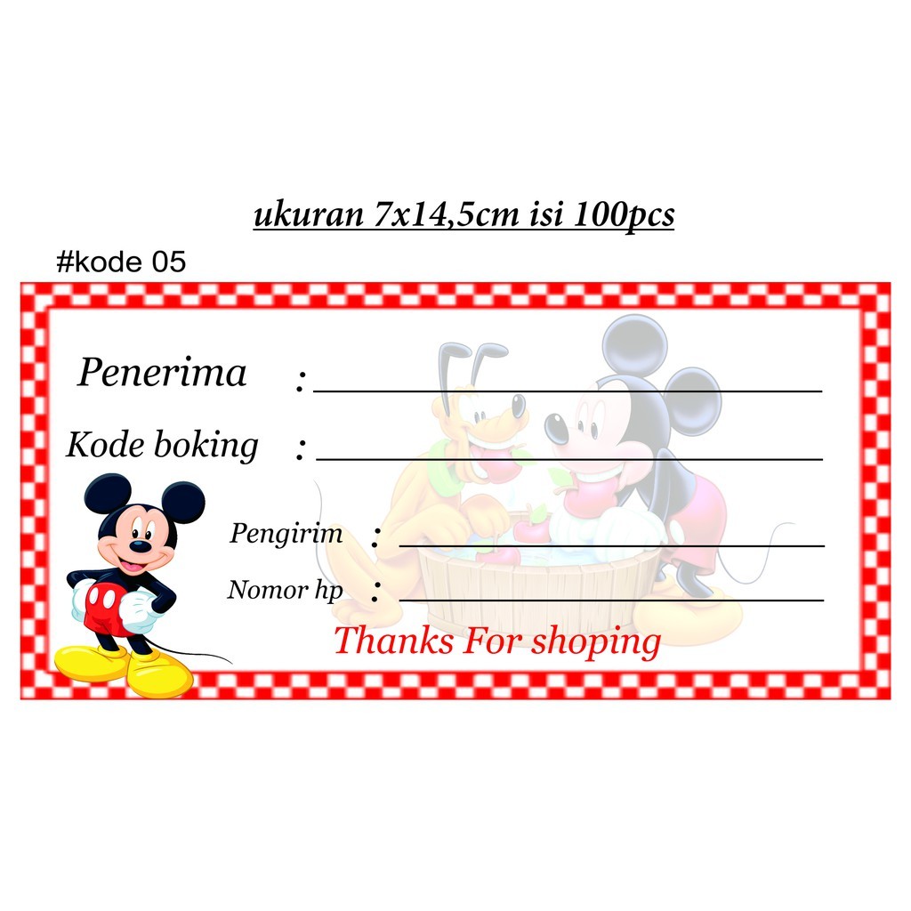

Cece_shop123 - kertas pengiriman ukuran mini isi 100pcs