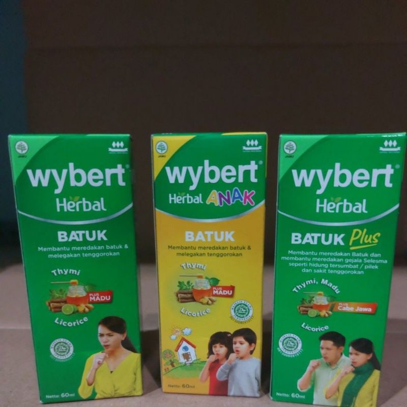 OBAT BATUK WYBERT HERBAL ANAK DAN DEWASA  60ml