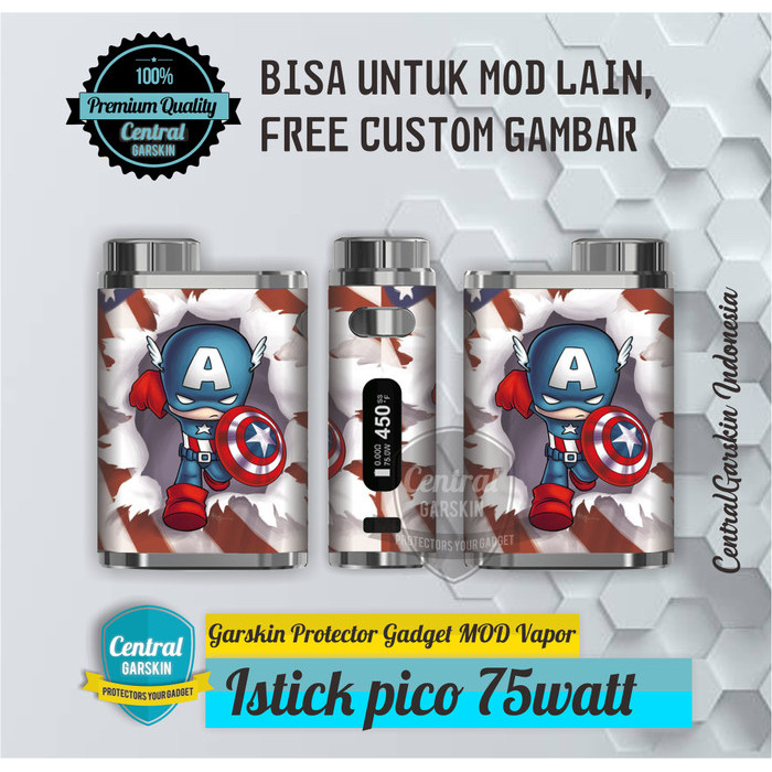 

Terbaik Disini Garskin MOD Istick Pico 75 Watt - Captain Amerika Termurah