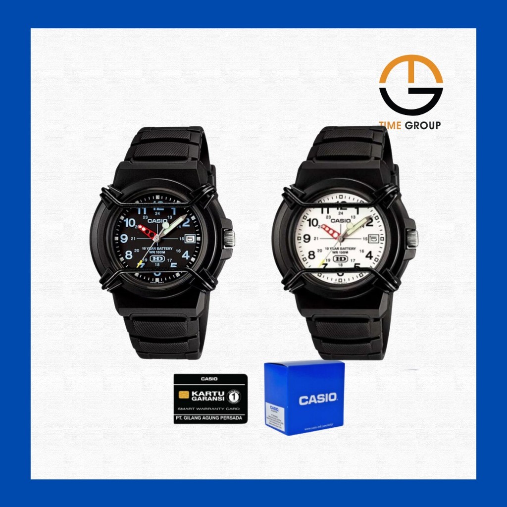 JAM TANGAN UNISEX CASIO GENERAL HDA600B HDA-600B HDA600B ANALOG RUBBER STRAP