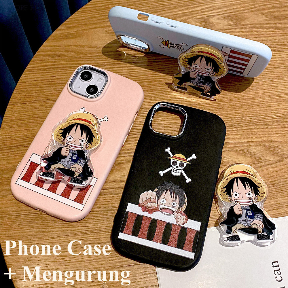 FavorCase  OPPO Reno 11F 7 8 7Z 8Z F11 F9 FS Pro 4G 5G Soft Case Luffy One Piece Anime Pop Socket Ka