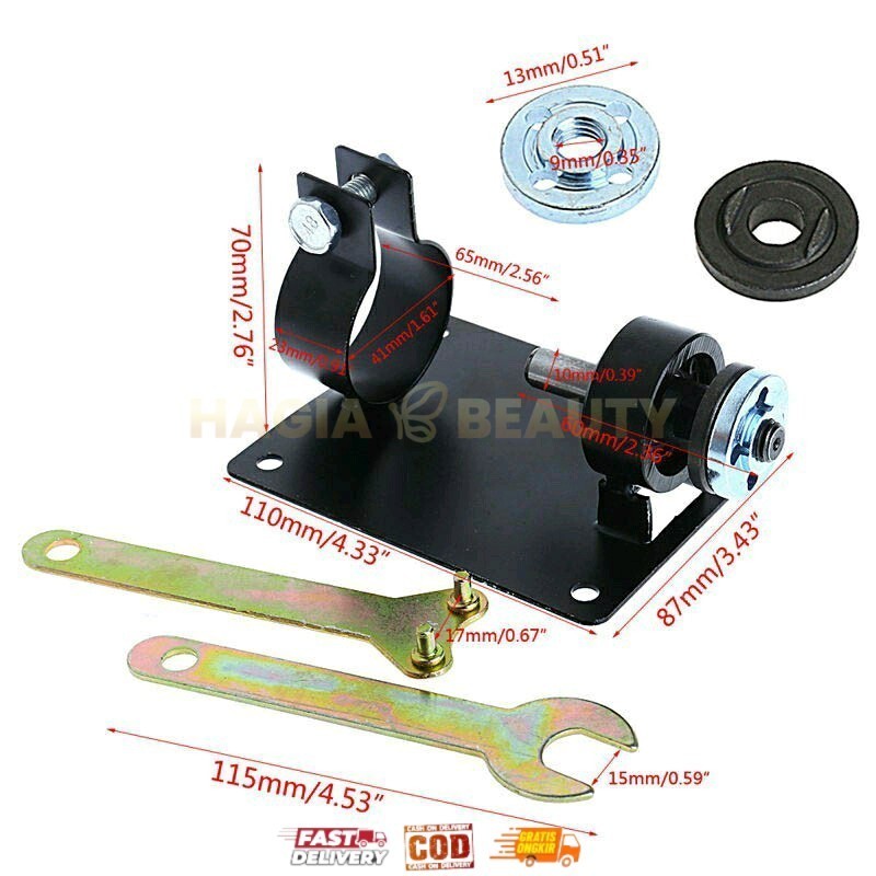 Holder Adapter Bracket Bor Menjadi Gerinda -Dudukan Bor Adaptor Stand Holder Mesin Meja Tangan Drill