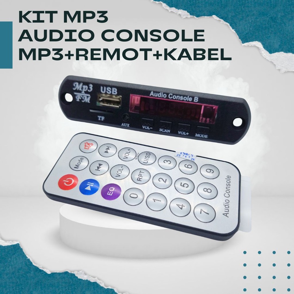 MP3 Bluetooth Audio Console – Pemutar Musik Bluetooth untuk Speaker & Audio System