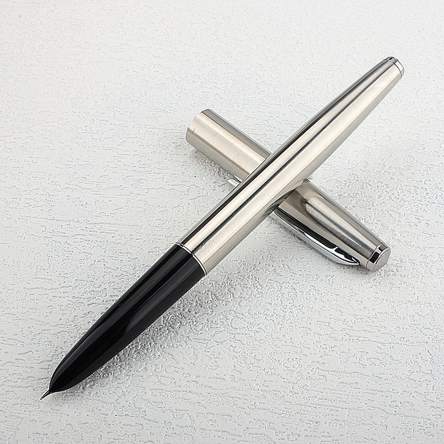 

JINHAO 911 Classic Style All Steel/Fountain Pen 0.38mm Nib Ink Pens School Office Supplies Students Stationary