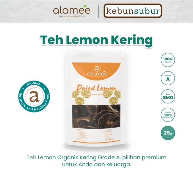 

ALAMEE Lemon Slice Tea Dried Kering Teh Herbal Iris Organik Minuman Herbal Premium 25gr kebunsubur