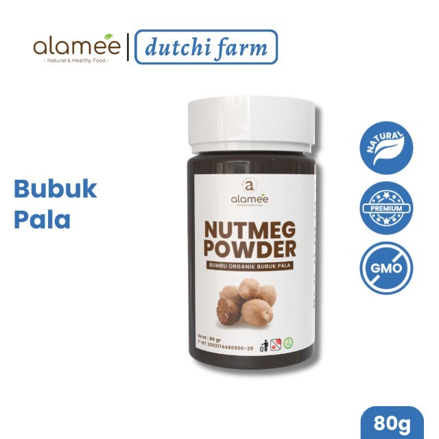 

ALAMEE Bumbu Dapur Pala Bubuk Nutmeg Powder Rempah Murni Asli Tanpa Campuran Organik 80g Dutchi Farm