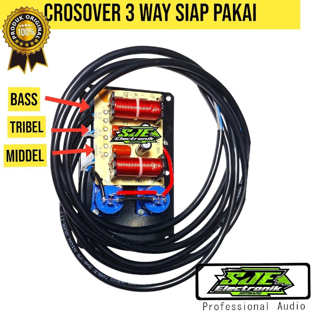 CROSOVER PASIF 3 WAY TRIBEL BASS MIDELH Speaker