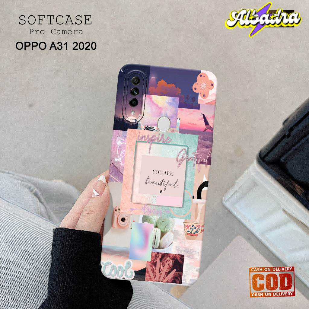 Case Hp OPPO A31 2020 Terbaru - Fashion Case AESTHETIC - Casing Hp OPPO A31 2020 - Softcase Pro Came