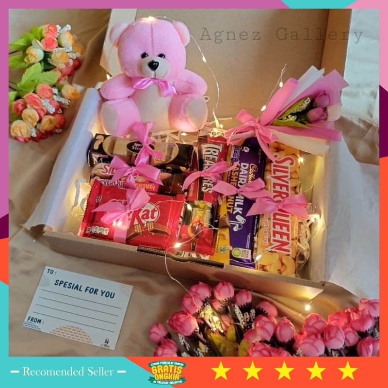 

hampers lucu keren murah valentine unik premium elegan / Hampers Coklat Premium / Kado Ulang Tahun / Hampers Snack Cowok Cewek / Gift Box / Kado Ultah Pacar / Hadiah Wisuda Anniversary
