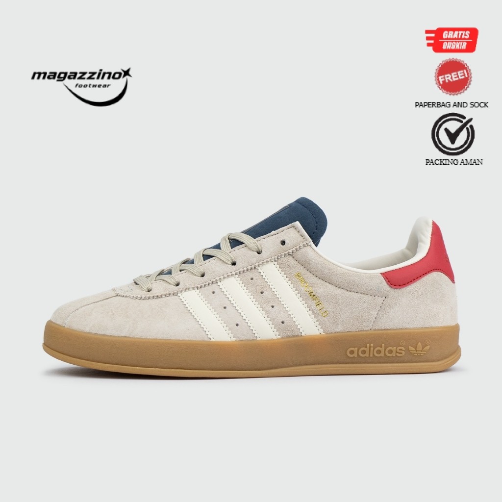 adidas  Broomfield Beige Blue Red Gum
