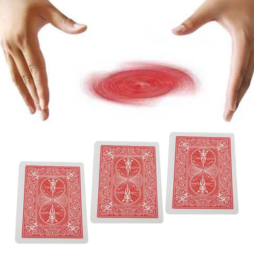 Kartu Sulap Remi Kartu Ufo Terbang Trik Sulap Mainan Putar Melayang Magic Flying Card Toys -
