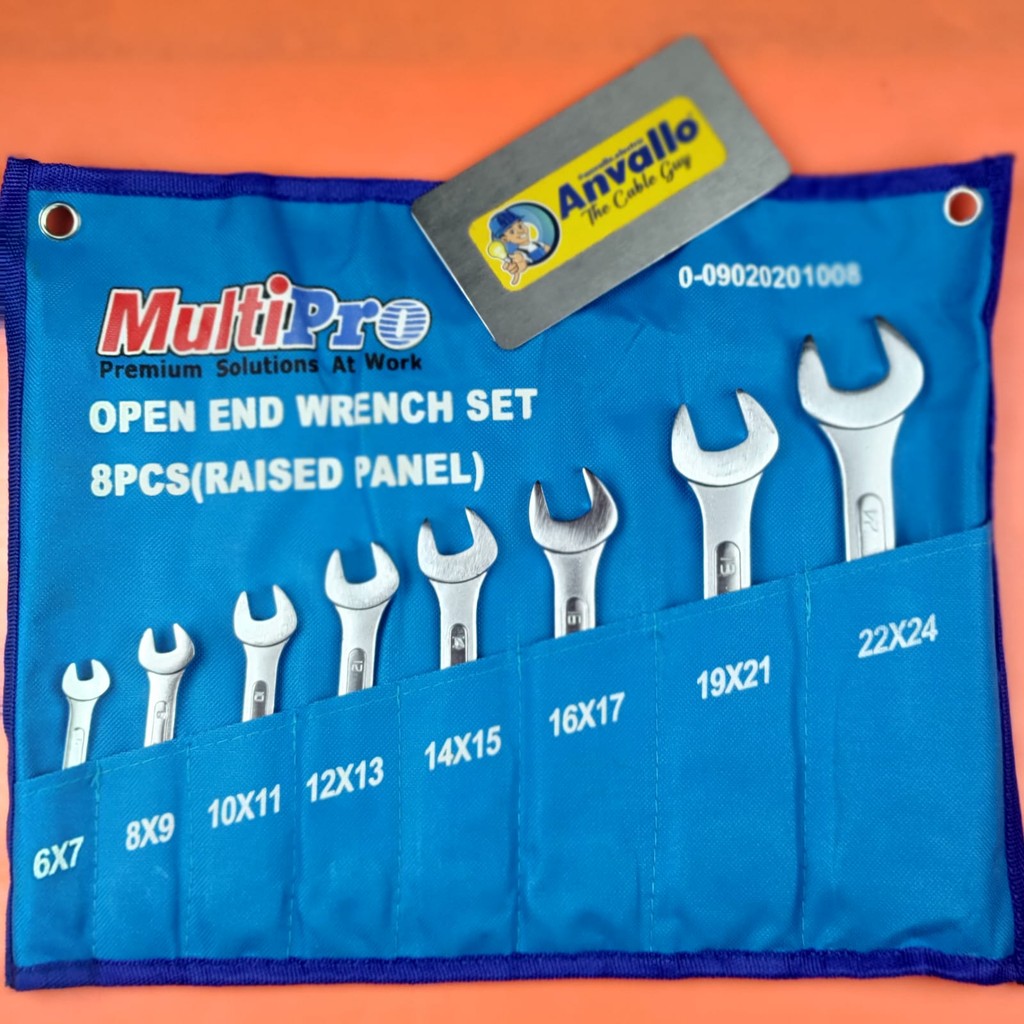 Kunci Pas Double Open End Set - 8PCS - MULTIPRO