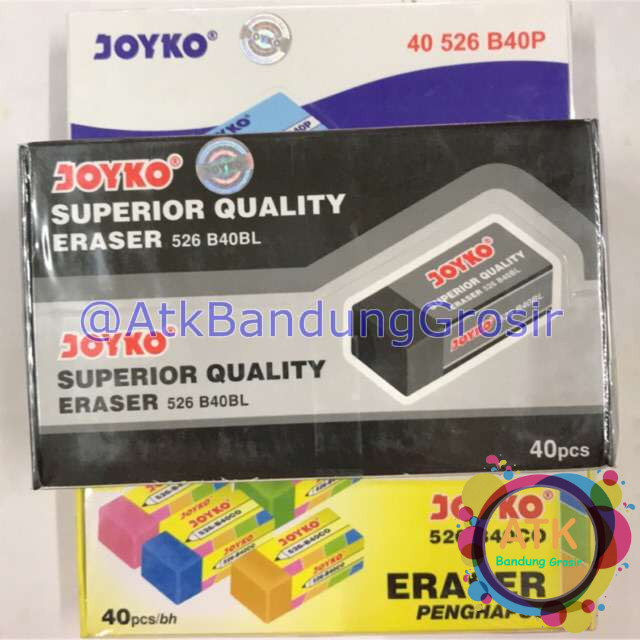 

Penghapus JOYKO Warna 526 B40 COLOR 1 BOX 40 PCS Grosir Murah