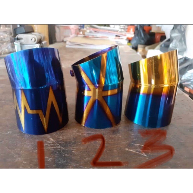CORONG KNALPOT TWO TONE MIO J-MIO SOUL GT-MIO M3-MIO SPORTY- DLL UNIVERSAL Kuncipas Motor