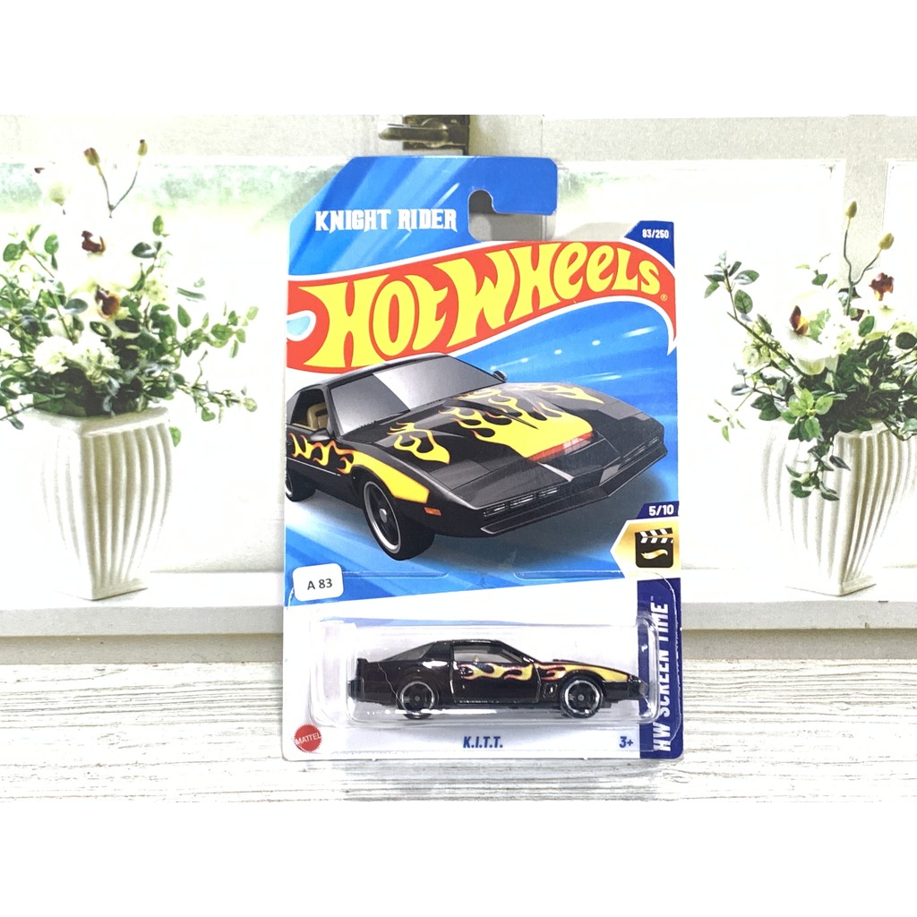 HOT WHEELS K.I.T.T KITT KNIGHT RIDER HITAM FLAME DIECAST HOTWHEELS