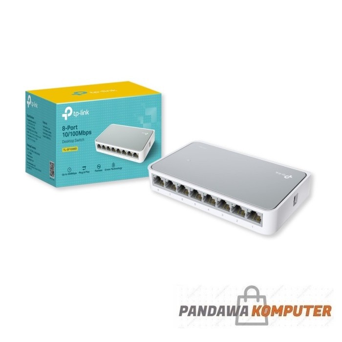 TP-Link TL-SF1008D 8 Port 10/100M Desktop Switch Hub LAN Jaringan RJ45