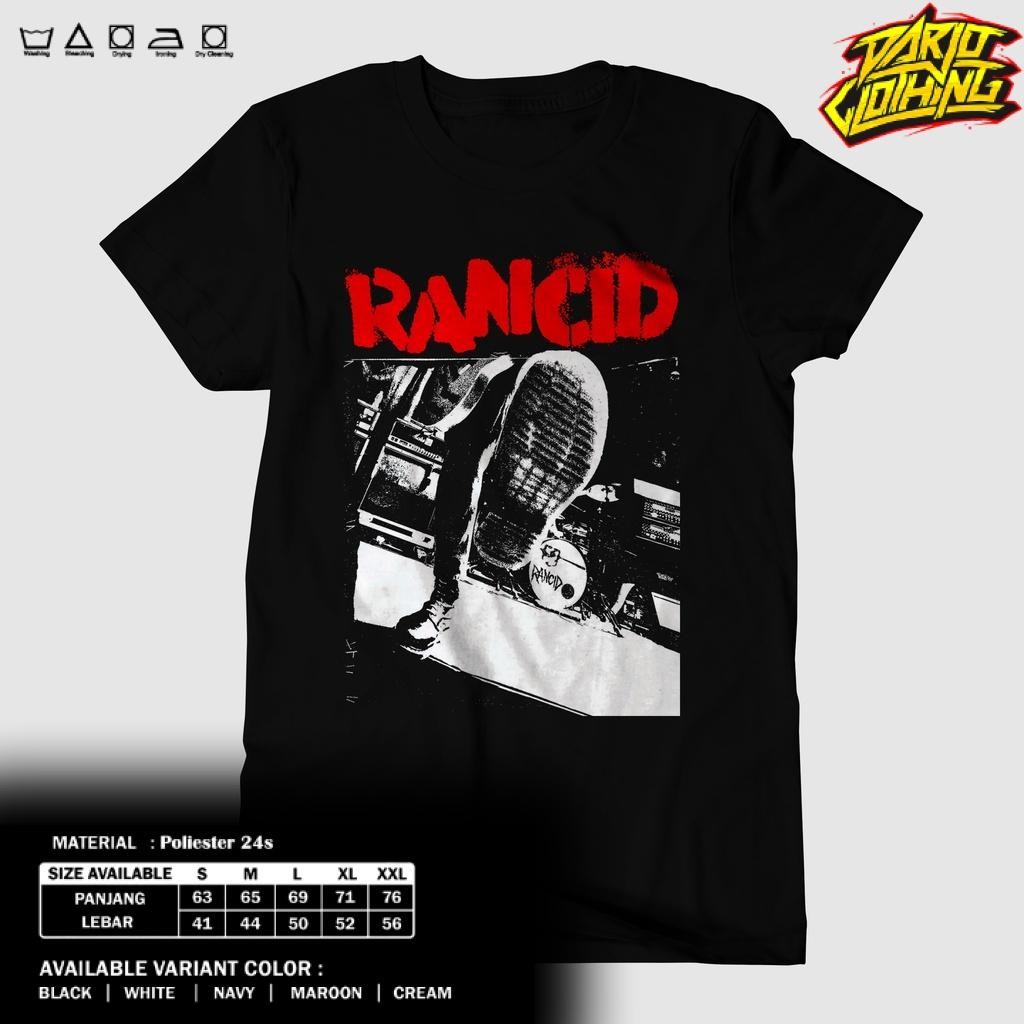 Toko Kaos Combed -  KAOS RANCID - BAJU RANCID RED