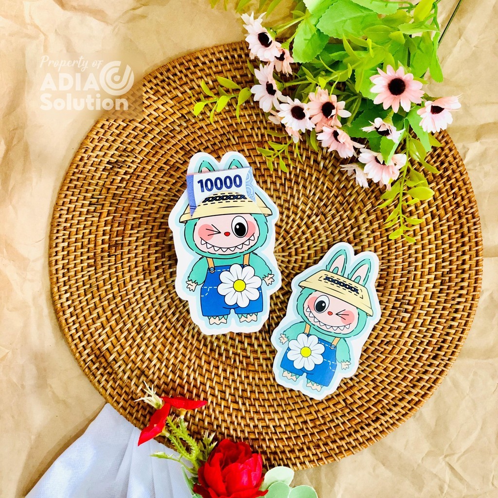 

AMPLOP 3D LABUBU BAJU BUNGA (isi 5 pcs) AMPLOP LEBARAN 3D - 2 Sisi Gambar Sama Bahan Tebal