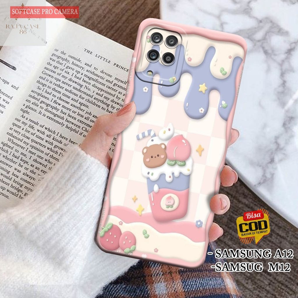 Case Samsung Galaxy A12 / Samsung M12 - Rajacase - Casing Hp Samsung A12 / M12 - Motif case Cartoon 