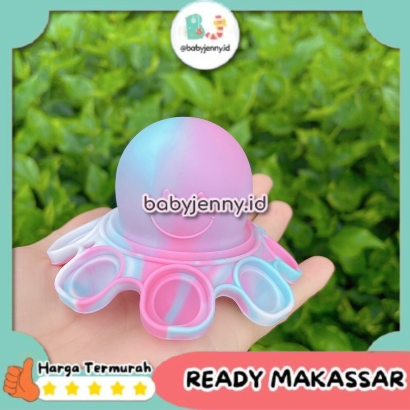 [babyjenny.id] J188 Mainan Pop It Rainbow Gurita Karakter Fidget Push Pop It Among Us Bulat Pop Its 