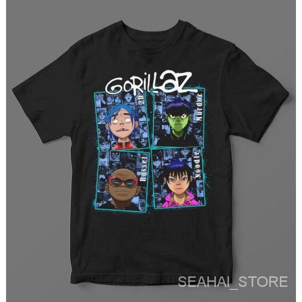 T-shirt Rock - Banda Gorillaz - Demon Days.