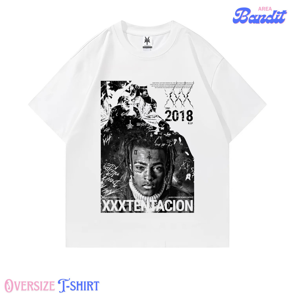 BANDITAREA "xxxtentacion" Oversized T-shirt / vintage tee / Kaos oversize / atasan