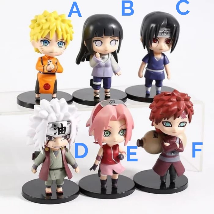 Action Figure Mini Nendoroid Naruto Sakura Hinata Gaara Itachi Jiraiya - C
