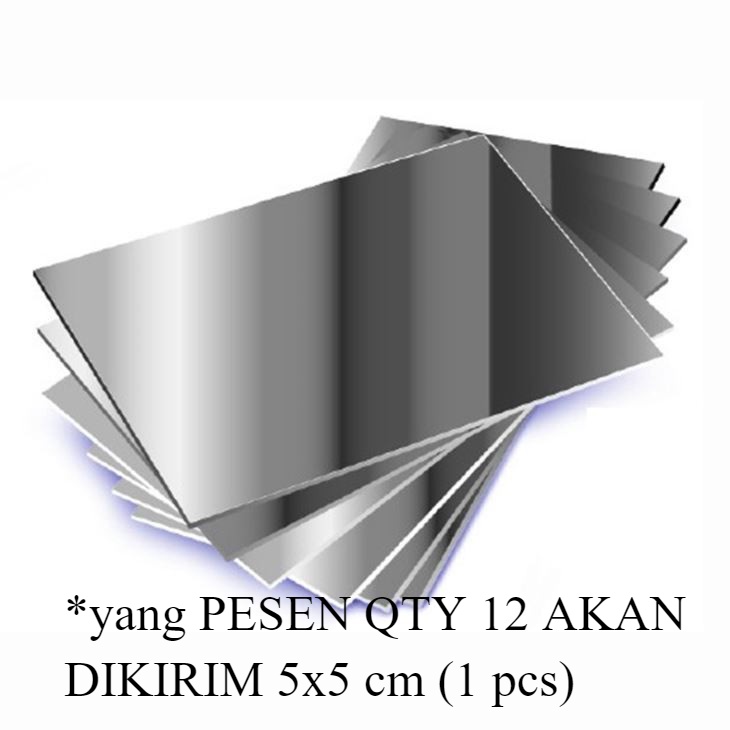 Custom Akrilik Mirror Silver tebal 2mm Rp.50/cm persegi