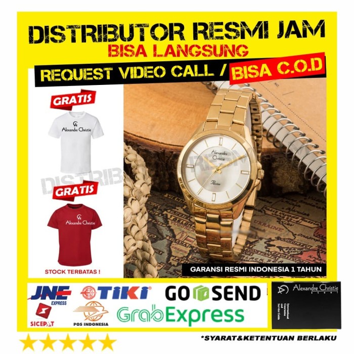 JAM WANITA ALEXANDRE CHRISTIE 2816LH AC 2816 FULL GOLD