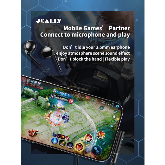 Terlaris ✨-JCALLY JA10T DAC Lightning to 3.5mm Jack L Shape Audio Converter - Matte Black